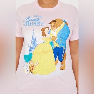Fashion Nova - Beauty and the Beast T-shirt in Pink, size XL